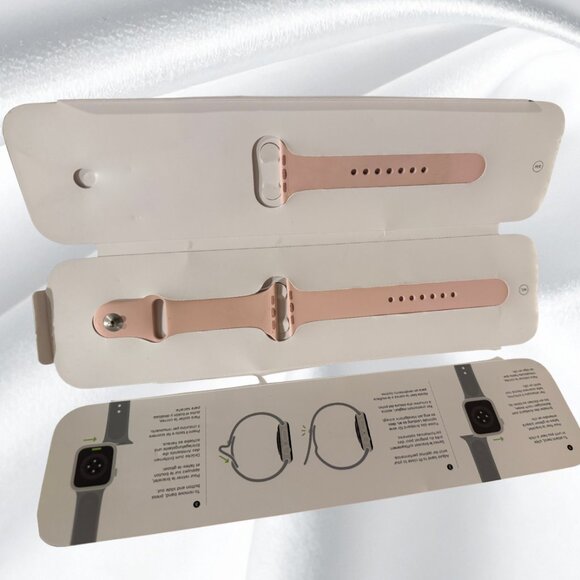 Apple Watch Pink Sand Sport Band 42/44/45mm Excellent Condition Authentic - Picture 9 of 14